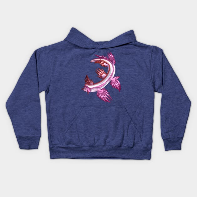 Lesbian Nudibranch Kids Hoodie by candychameleon